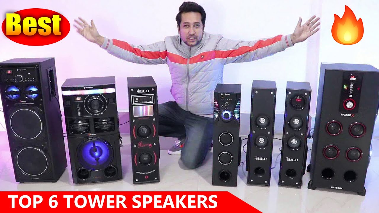 Top 6 Best Bluetooth tower speakers in India 2025 under 7000 🔥 Review & Sound Test in Hindi