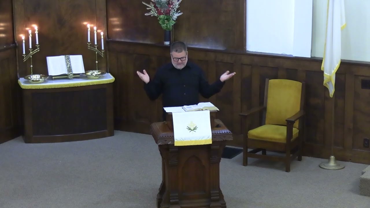 Our New Associate Pastor speaking on John 20:24-29 = Pastor Morris