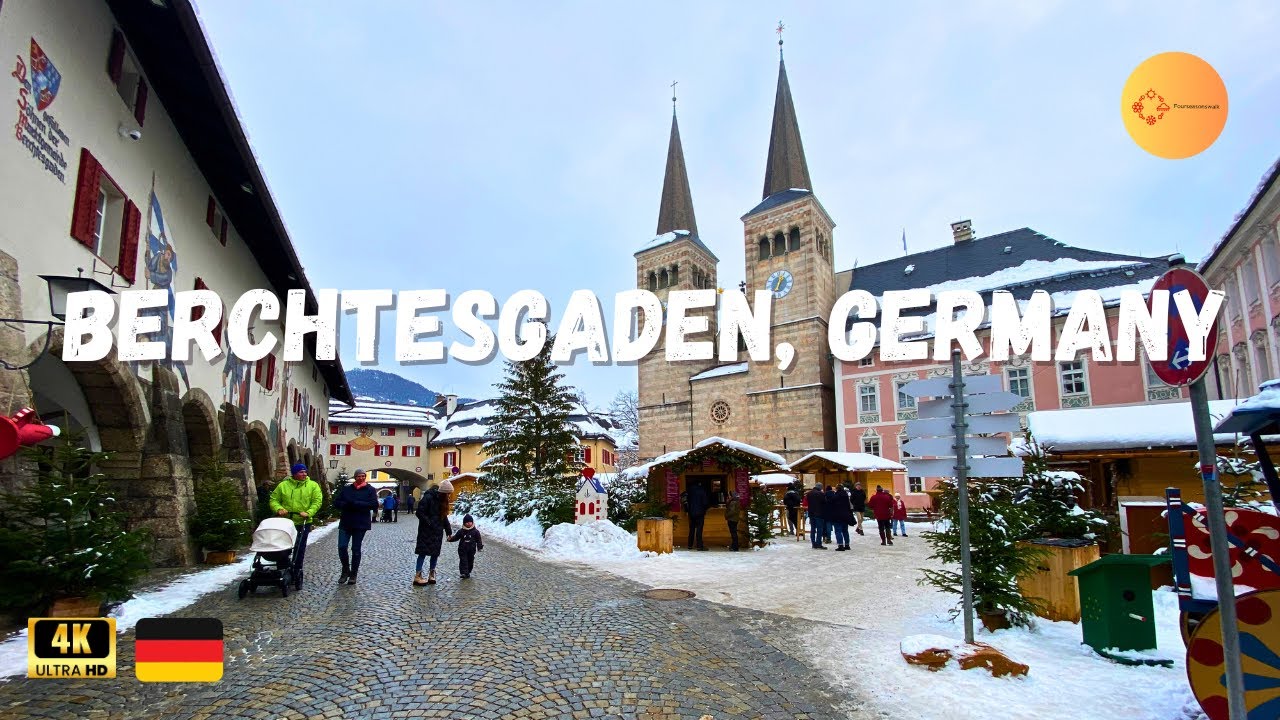Berchtesgaden, Germany 4K Winter Walking Tour + Christmas Market (2023)