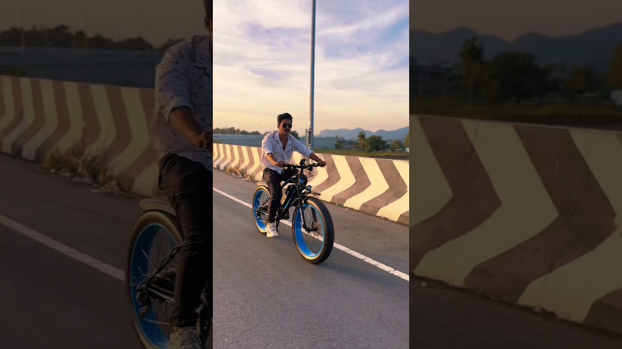 Powerful Fatbike electric cycle 🔥 with 21 gears in red color #new #power #enjoy #mtb #cycle