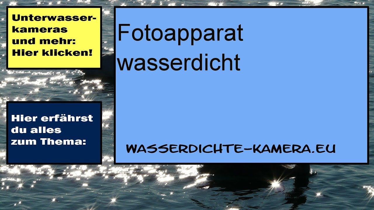 Fotoapparat wasserdicht