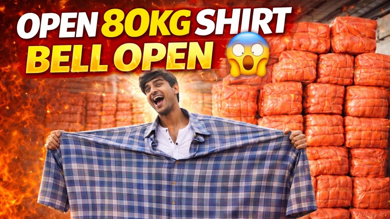 80KG Shirt Bell Open 😱 | Thrifting Vlog India | Wholesale Clothes