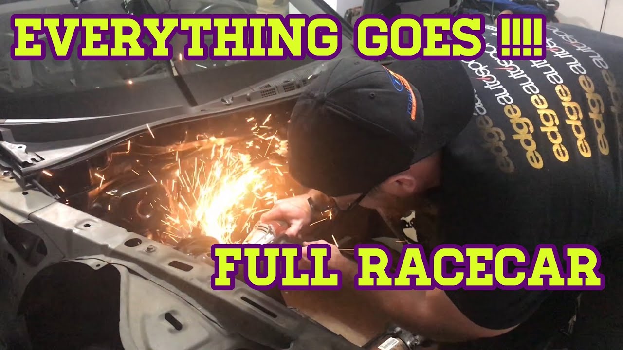 Mazdaspeed 3 MZR Swapped RX8 (Project MS8) Build Part 3 | Removing More Weight = FULL RACECAR!!