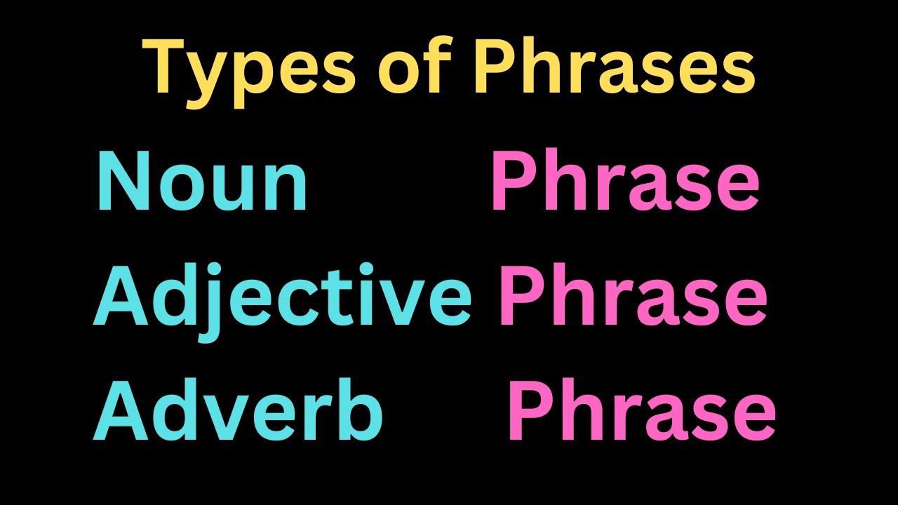 Phrases and their Types |  Syamala