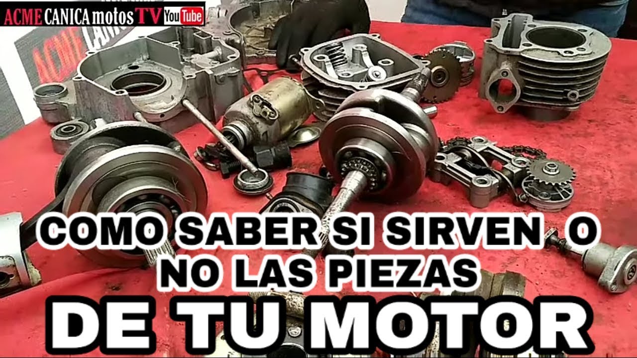 Ajuste de MOTOR , cómo se CHECAN LAS PIEZAS, de un motor desarmado (Scooter)