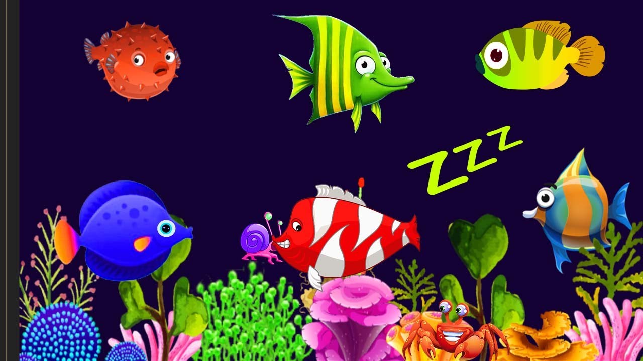 fish lMozart & Brahms Lullabies🐡Sleep Instantly in 3 Minutes 🐠 Undersea Animation 💤Fish Lullaby #105