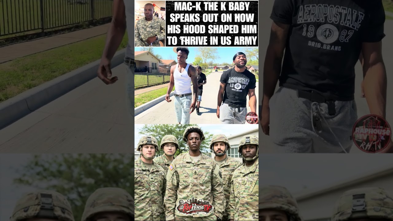 Mac-K The K Baby рассказывает о том, как его район помог ему преуспеть в армии США 💯