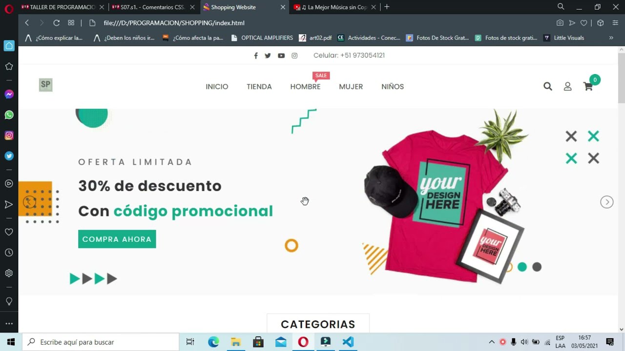 plantilla e-commerce Html, Css, JavaScript