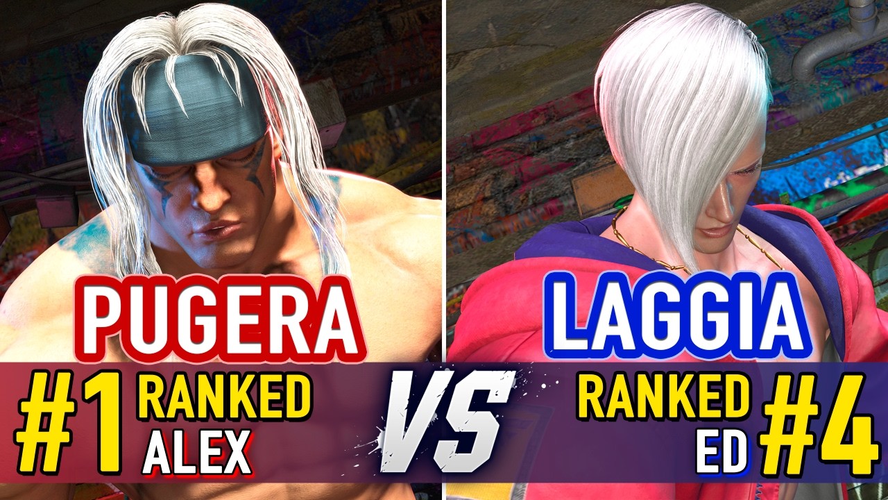 SF6 🤜 PUGERA (#1 Ranked Alex) vs LAGGIA (#4 Ranked Ed) 🤛 SF6 High Level Gameplay
