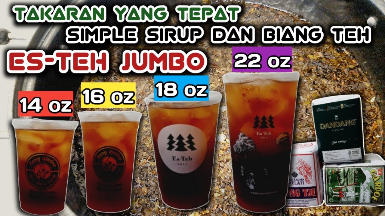 Takaran gula cair yang tepat untuk es teh jumbo// ide jualan es teh jumbo