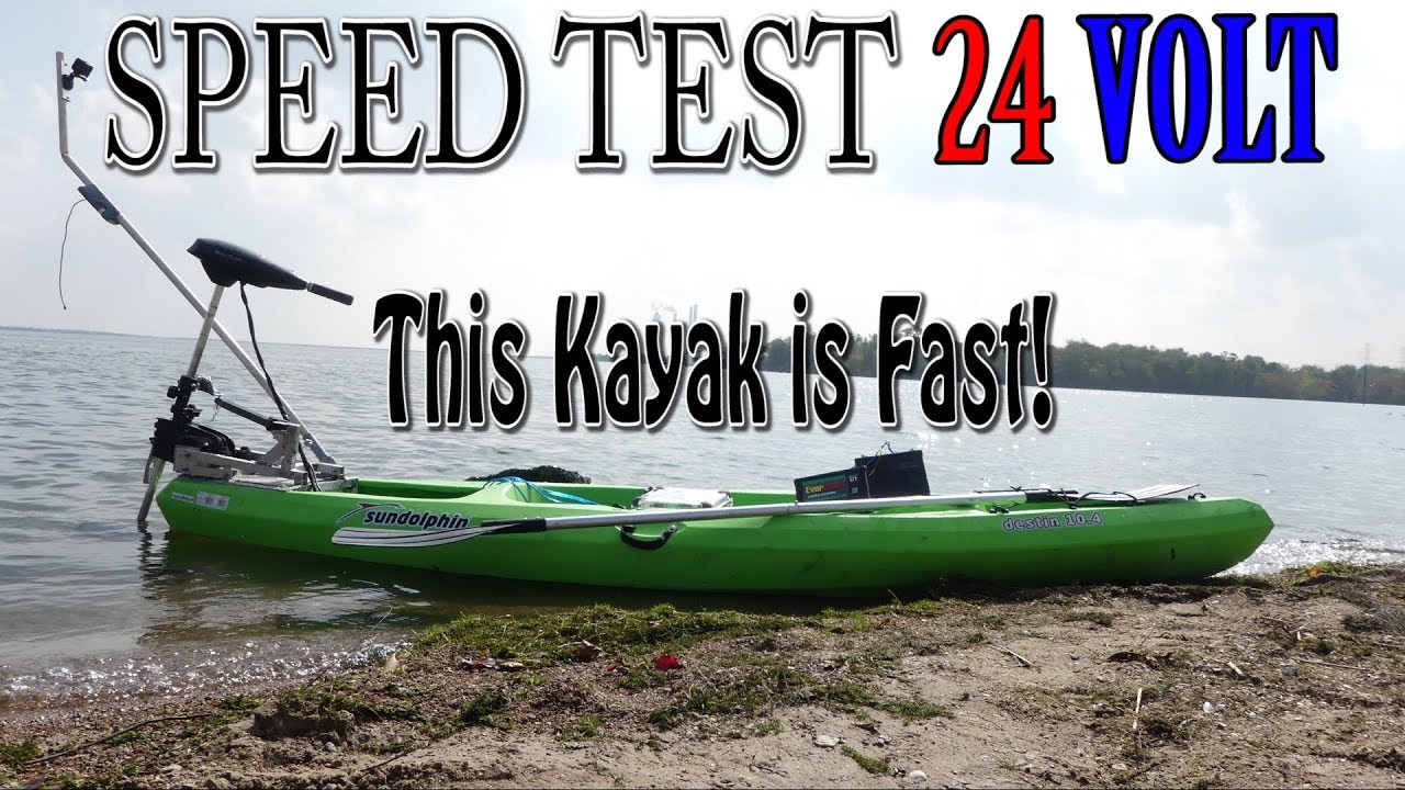 This Kayak is Fast, but HOW FAST? BIg Thrust Trolling Motor!