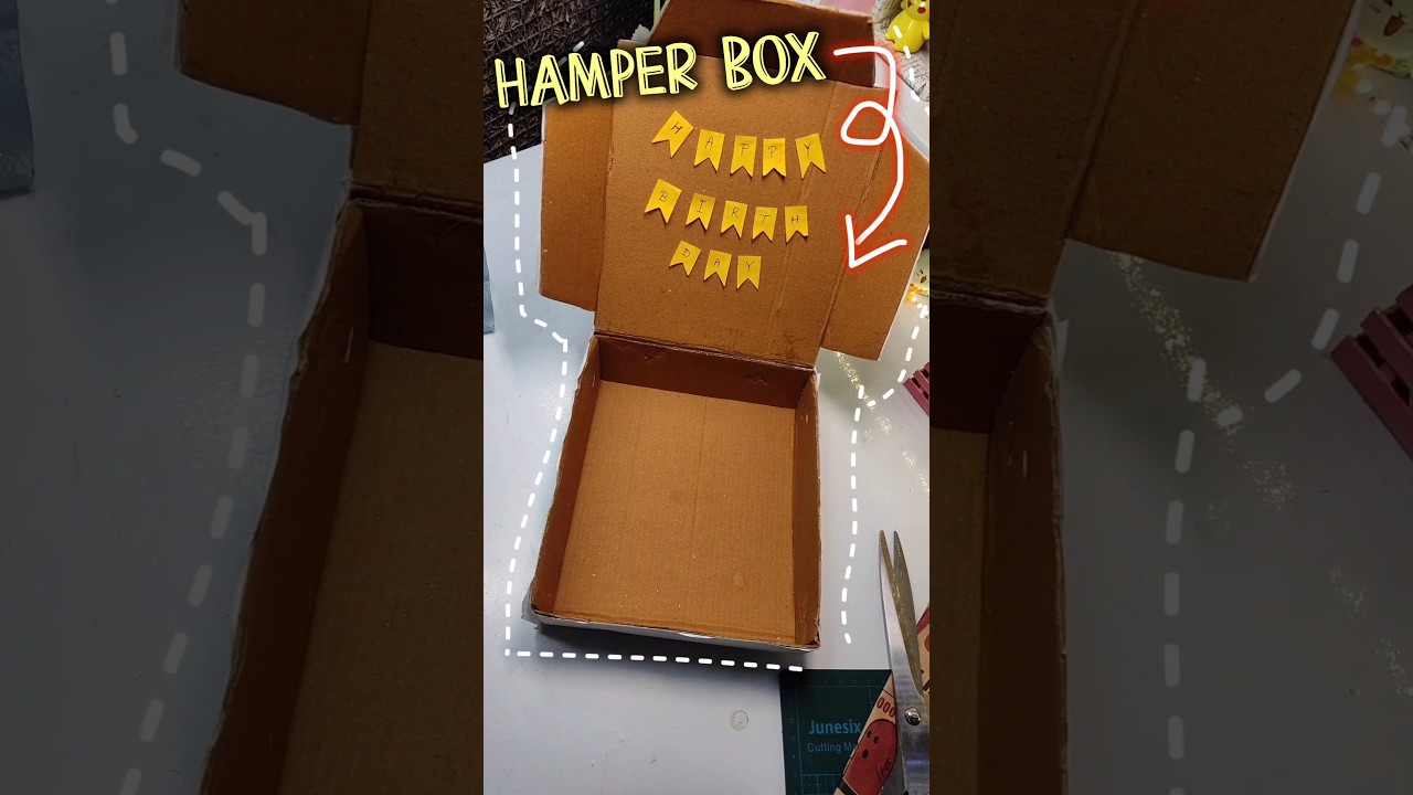 DIY Gift Box📜😍Day/04|Dooriyon Ka Tohfa Series💫 #giftidea#deskorganiser#diy #cardboardcraft#box