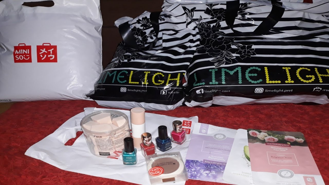 Limelight  Sale upto 30% off shopping haul & Miniso Shopping - Vlogs for all