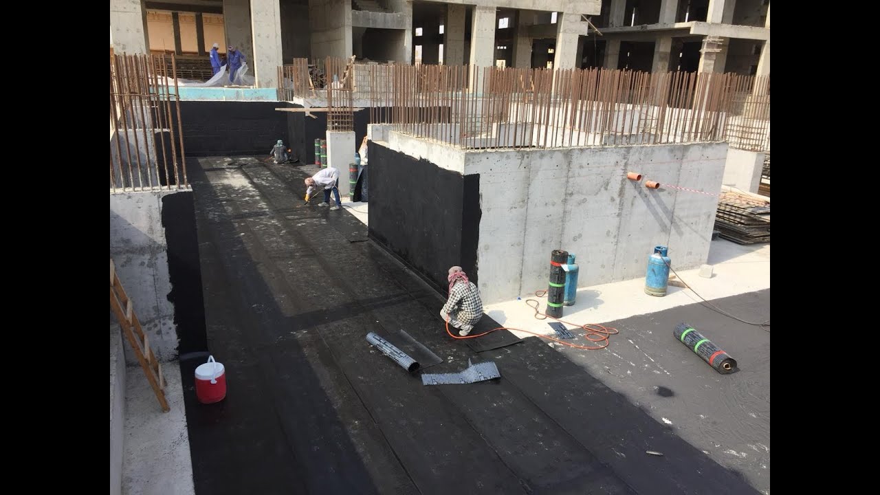 waterproofing membrane works in UAE episode 01 - اعمال عزل الاساسات