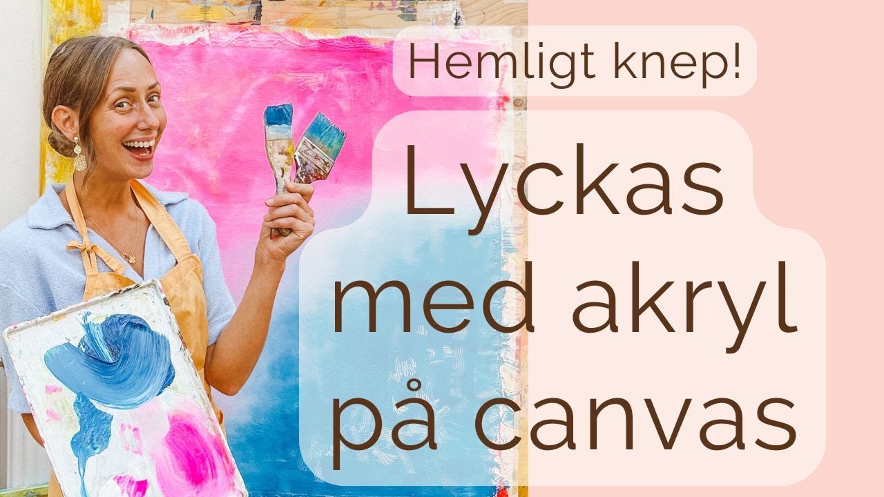 Hemligheten hur du blandar akrylfärg på canvasduk. Måla akryl för nybörjare