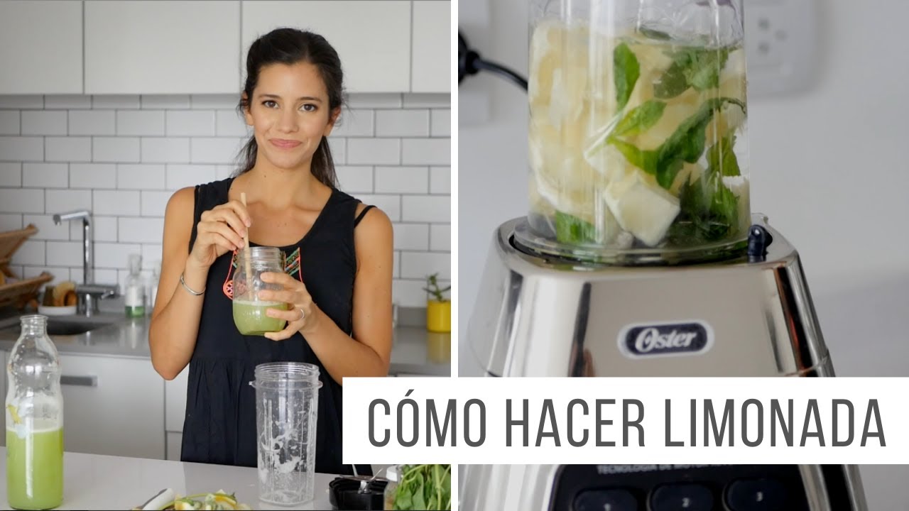 CÓMO HACER LIMONADA DE MENTA Y JENGIBRE