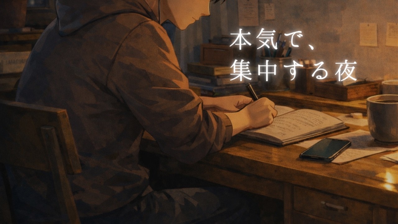 【作業用BGM 60分】集中できる静かなビート｜勉強・デスクワーク用