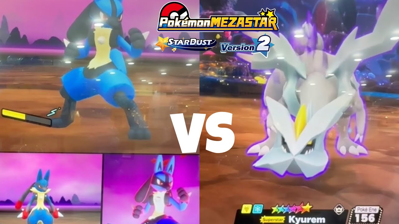 *KYUREM VS 3 LUCARIOS!!!!*Pokemon Mezastar Stardust 2!!!