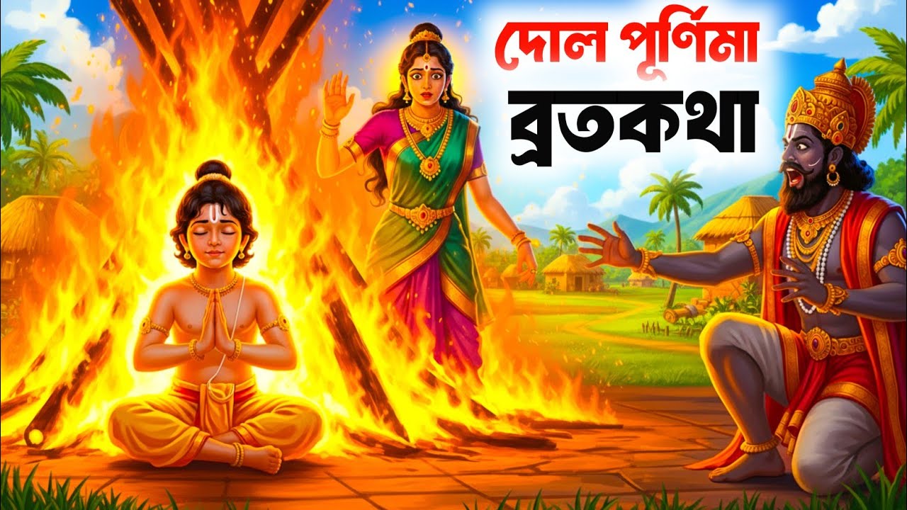 দোল পূর্ণিমা ব্রত কথা: হোলিকা দহনের পৌরাণিক কাহিনী | Dol Purnima Vrat Katha | Bhakti Story 