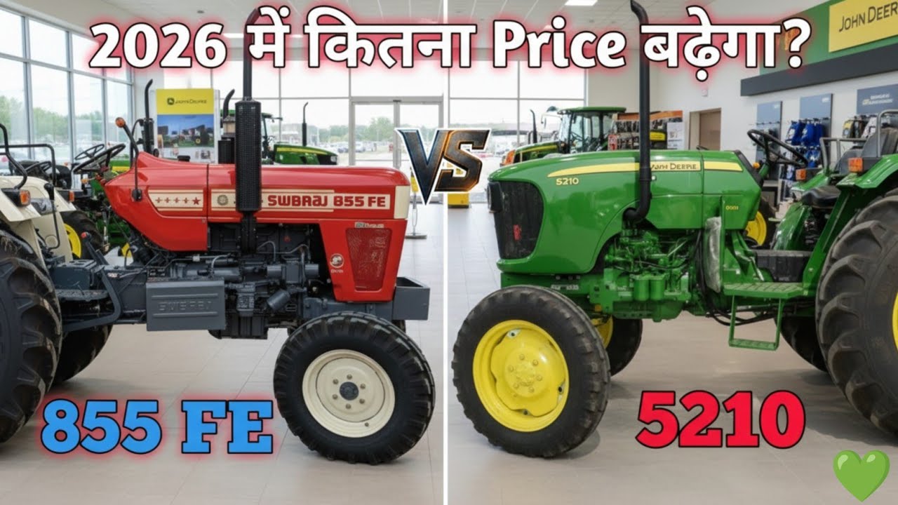 John Deere 5210 VS Swaraj 855 Comparison 💯