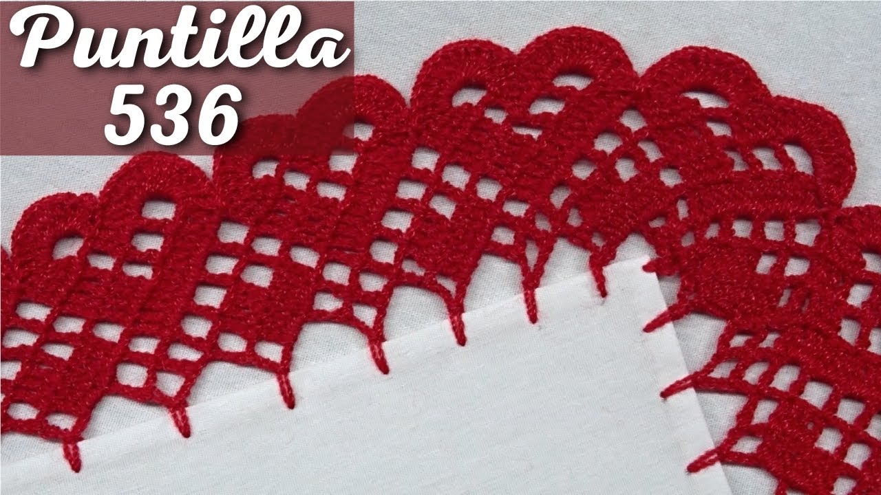 Puntilla 536 | CORAZONES DE UNA SOLA VUELTA | Puntillas Maribel
