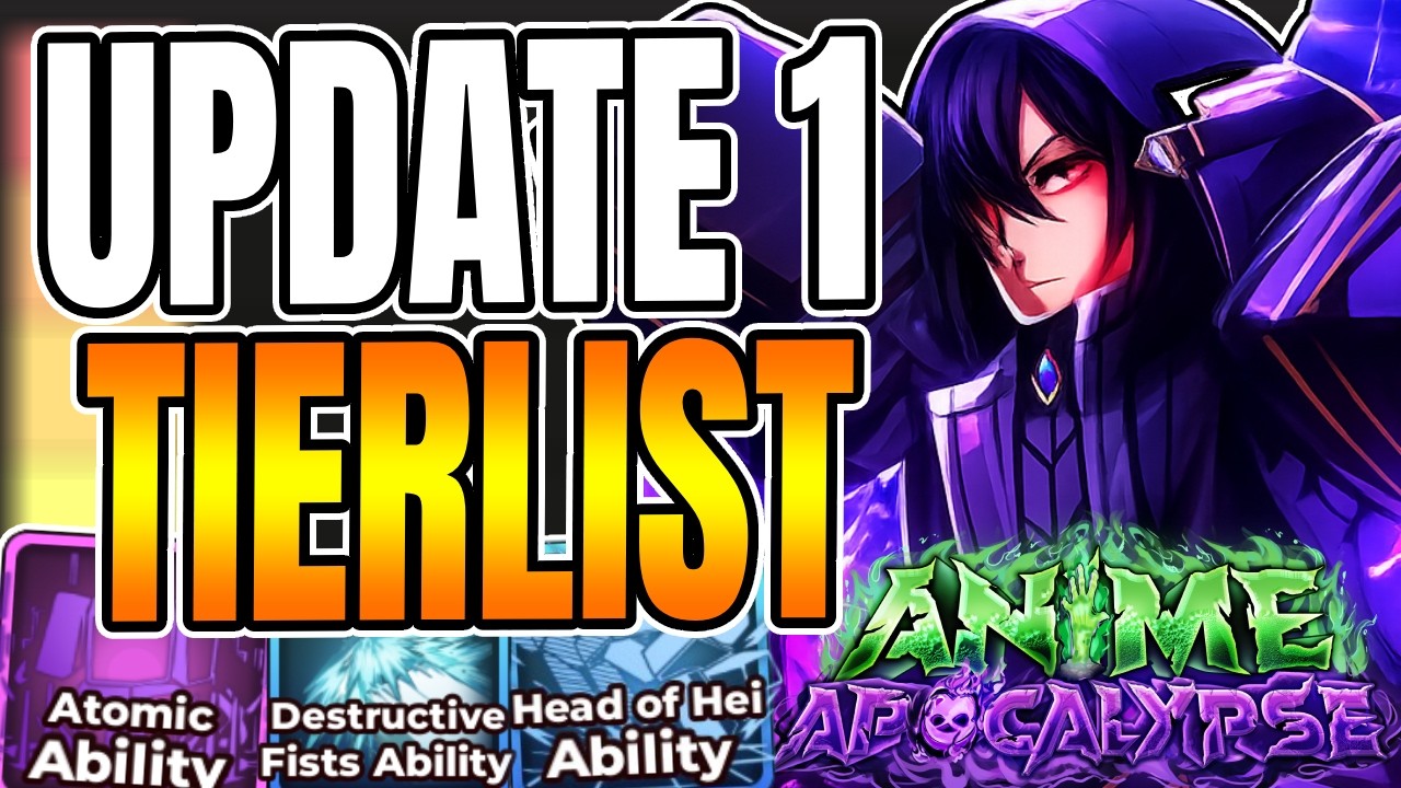 The BEST Update 1.0 Tier List in Anime Apocalypse!! (Roblox)