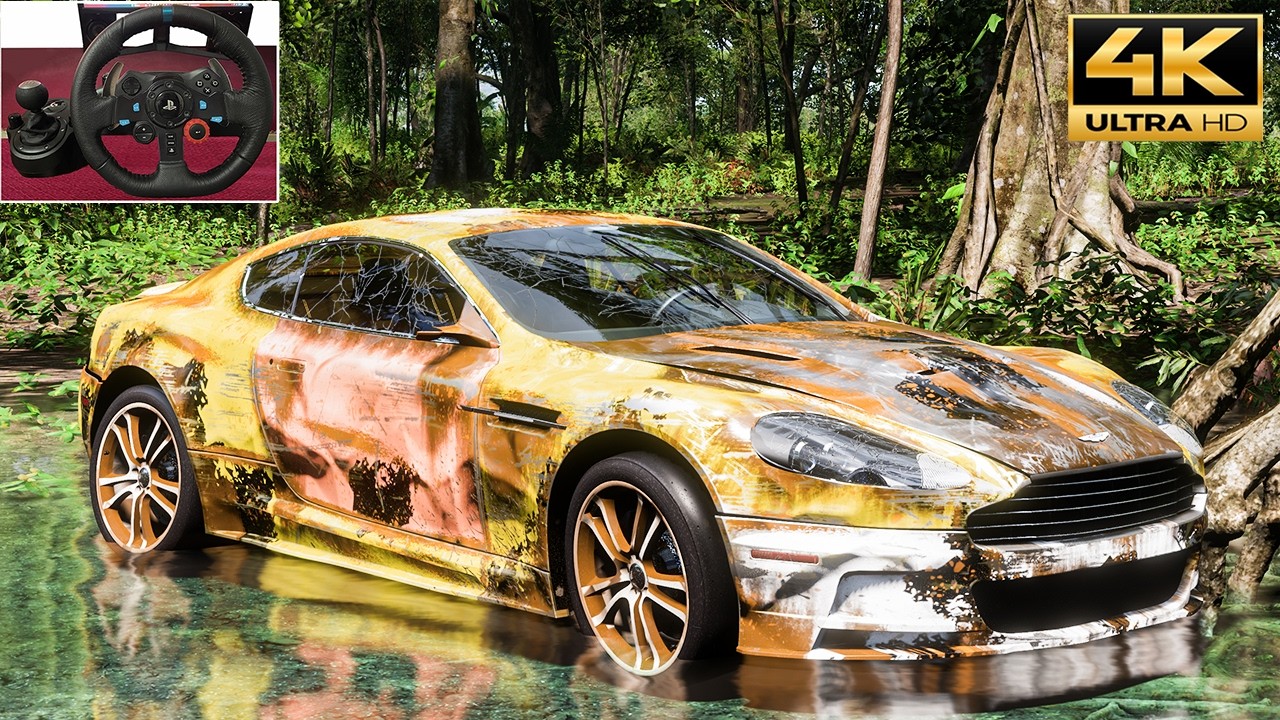 Rebuilding Aston Martin DBS (1000Hp) - Forza Horizon 5 | Steering Wheel + Shifter Gameplay.