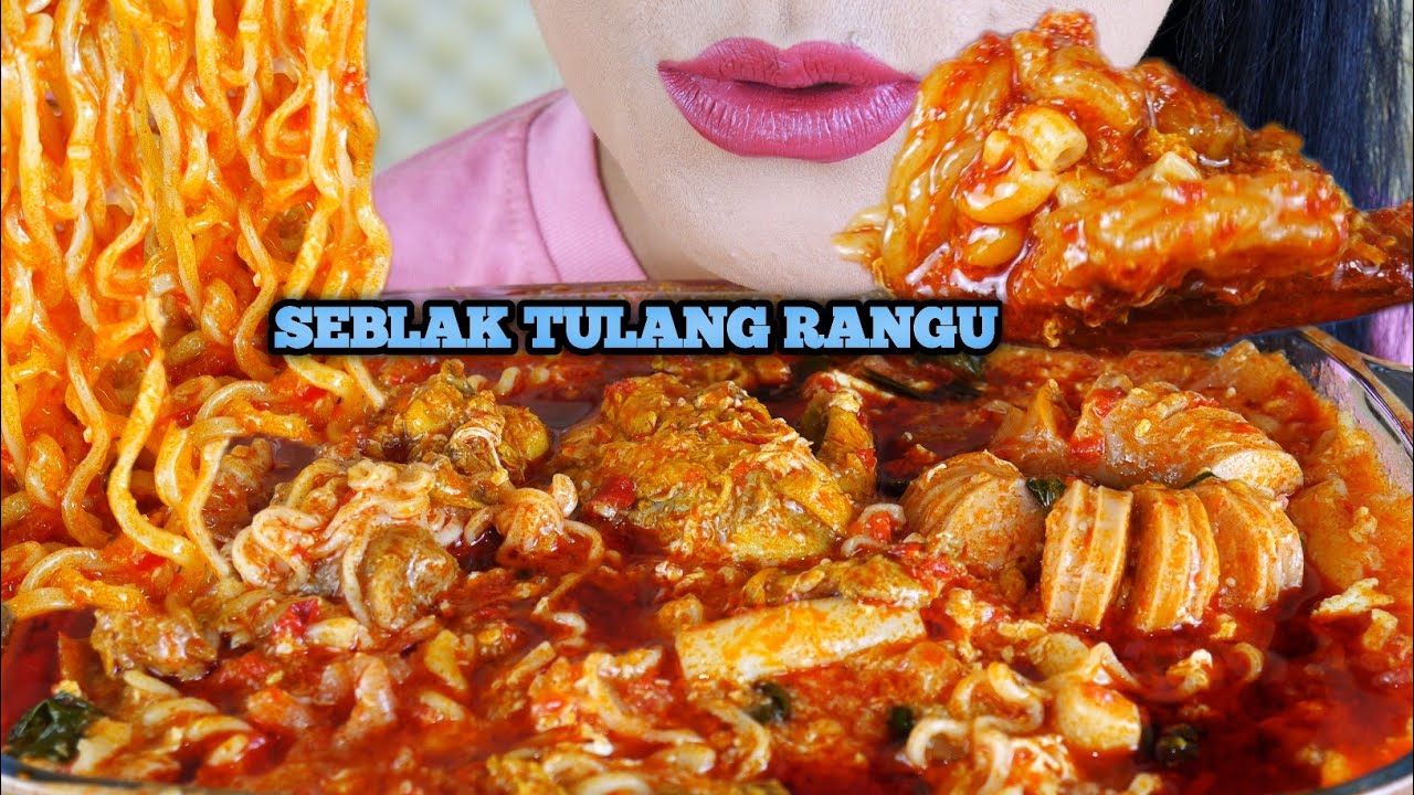 ASMR SEBLAK TULANG RANGU PEDAS BAR BAR | EATING SOUNDS