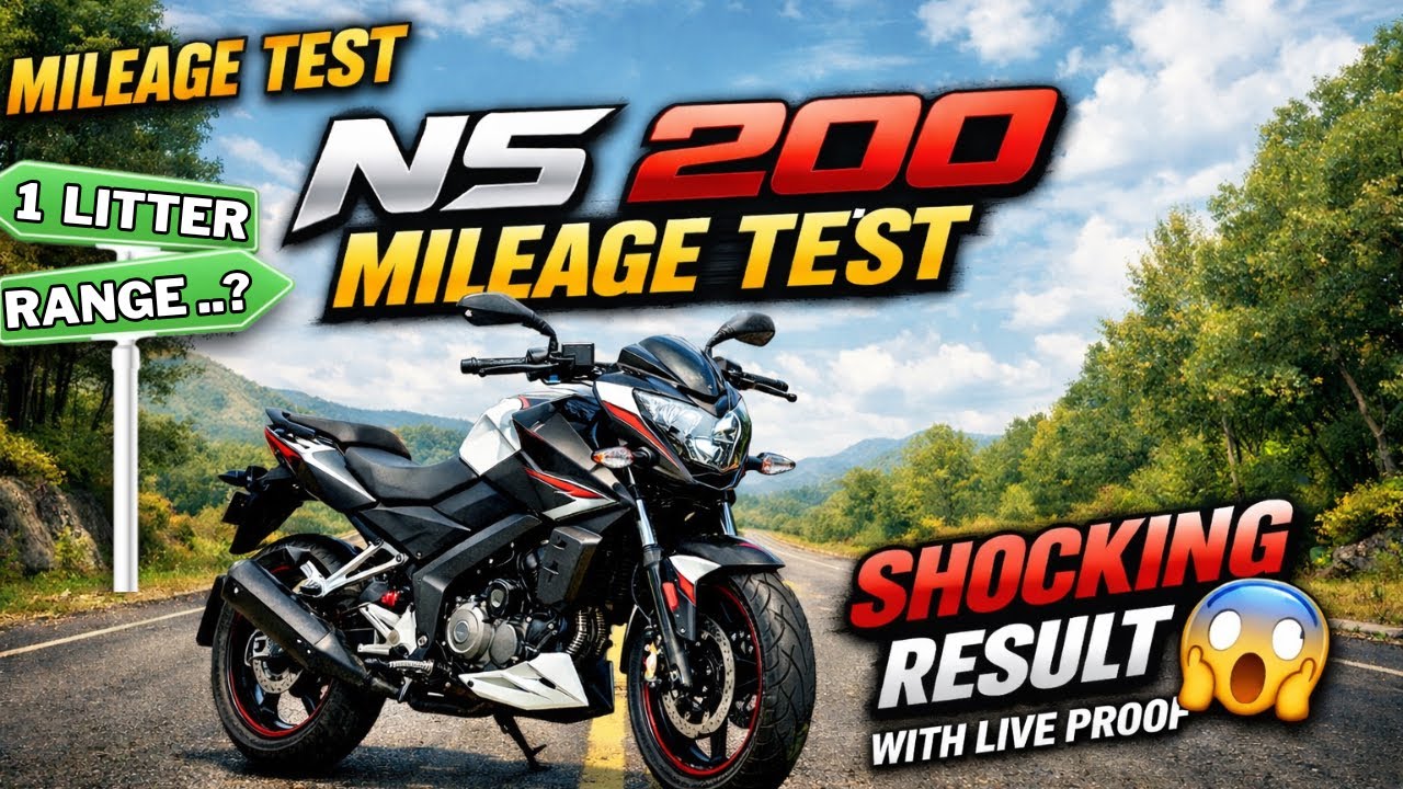 📈Bajaj NS200 Mileage test| live proof💯| Shocking result💥| #ns200 #trending #shorts  #vlog #viral 