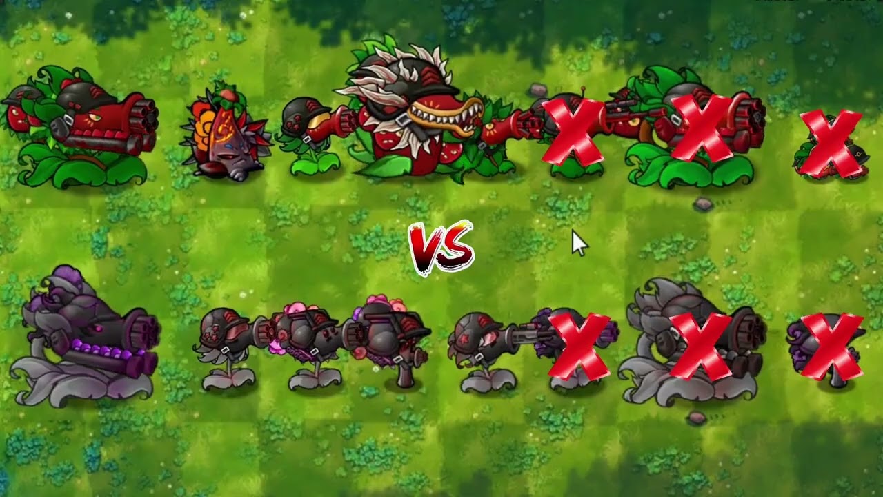 PVZ 1 Fusion 3.4 Challenge! ! Team Cherry vs Team Doom vs 300 Random Zombies – Who Will Win?