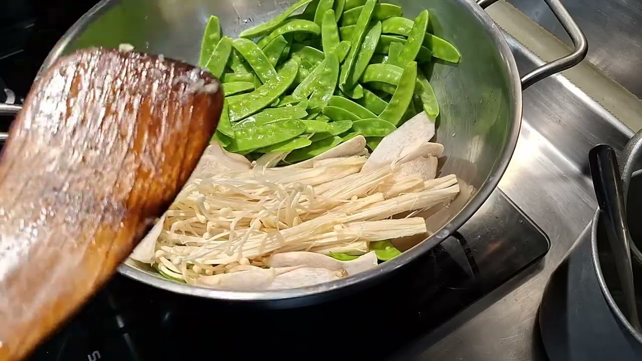 Tumis buncis jamur untuk majikan taiwan 
