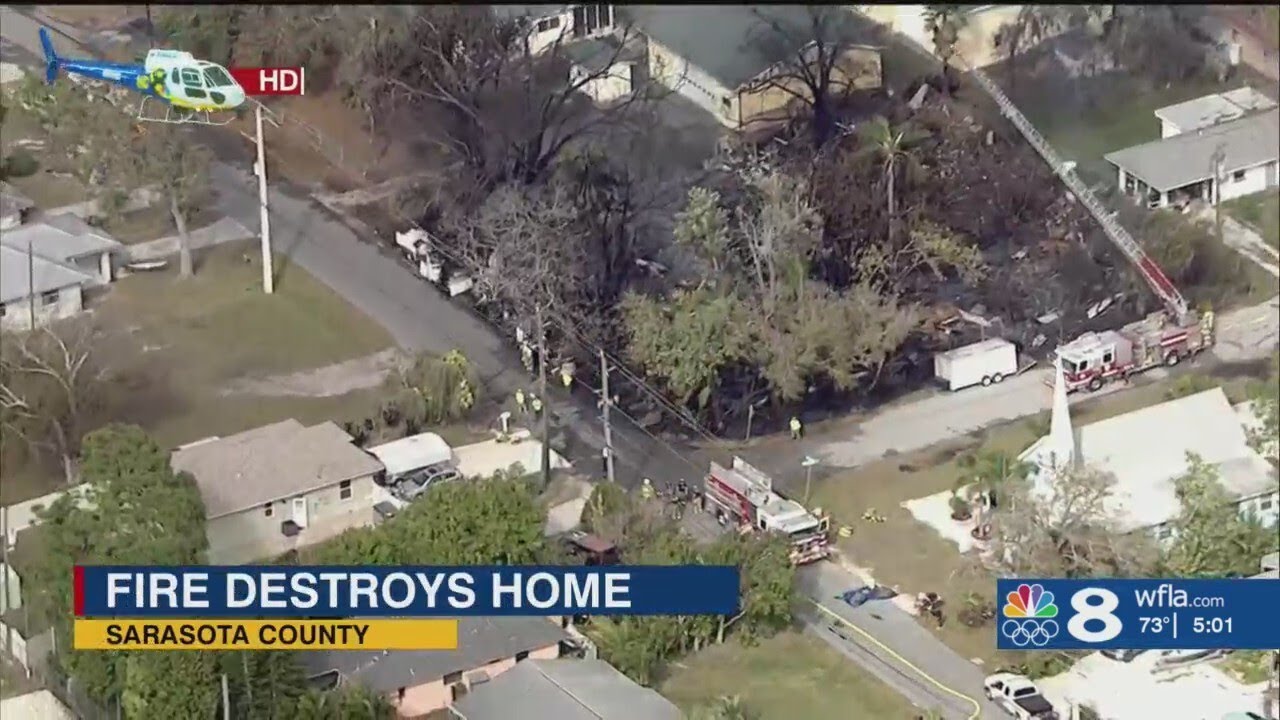 Sarasota County house fire leaves homeowner devastated