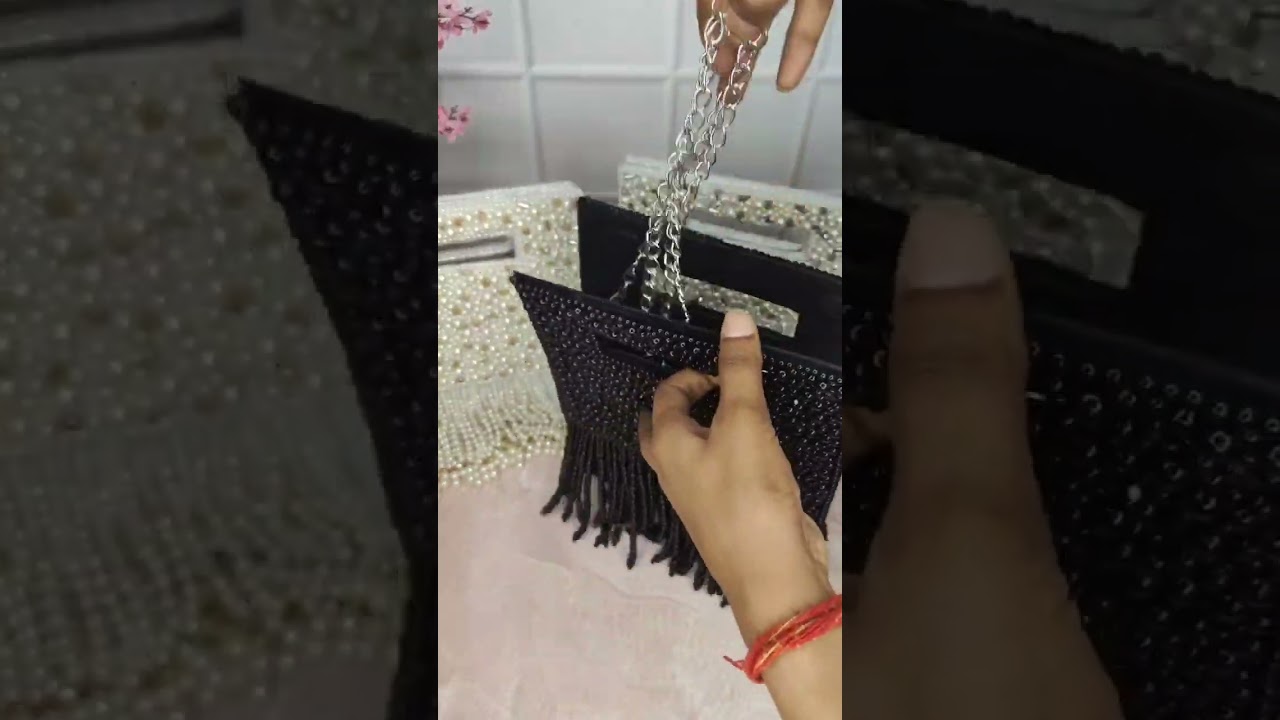 Designer clutch bag #designer #clutch #designerbag #pearl #onlineshopping #beautiful