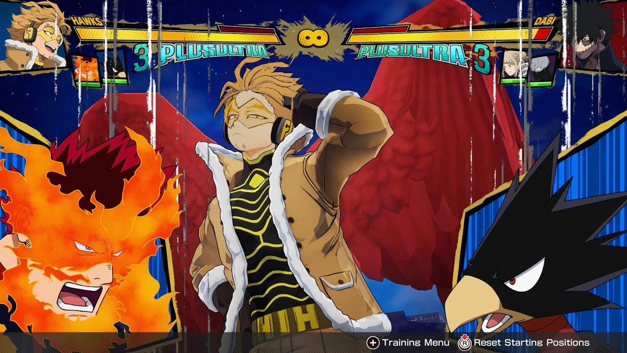 My Hero Academia One's Justice 2 - Hawks vs Dabi Gameplay + Moveset! DLC (ENG DUB & Japanese)