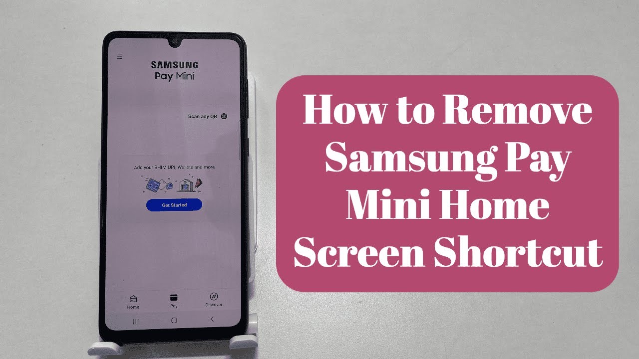 How to remove Samsung Pay Mini from home screen on Galaxy A33 5G - Disable Samsung Pay Mini