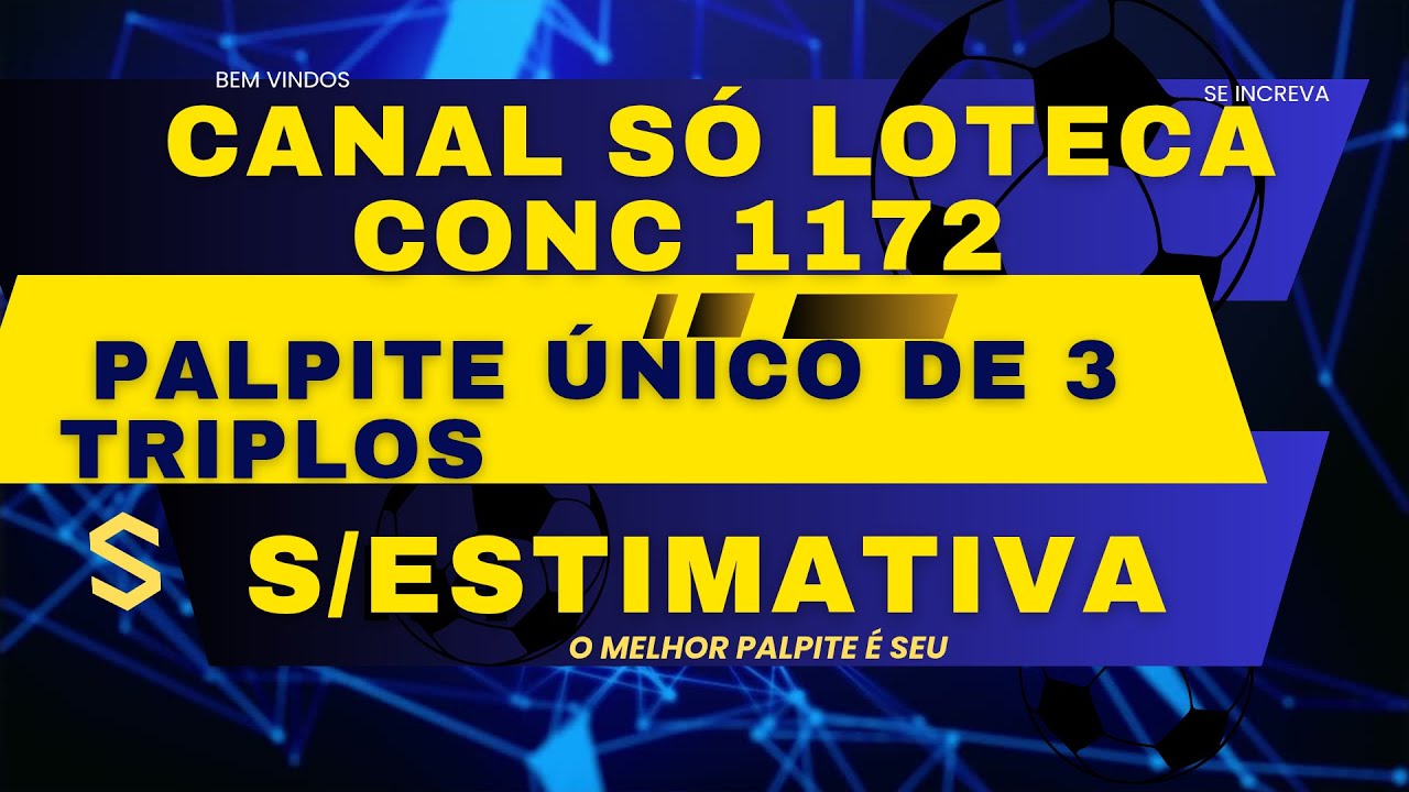 Loteca 1172  palpite &uacute;nico de 3 triplos