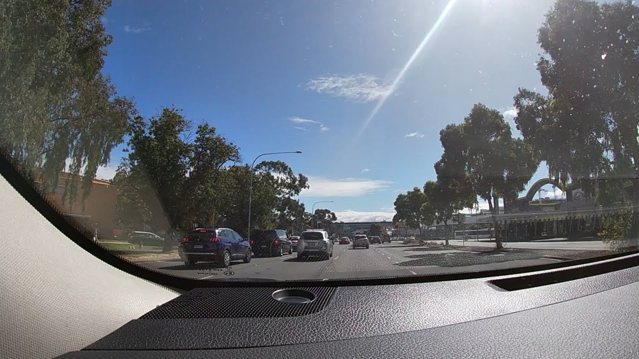 City Driving to the Northern Suburbs of Adelaide in Salisbury East