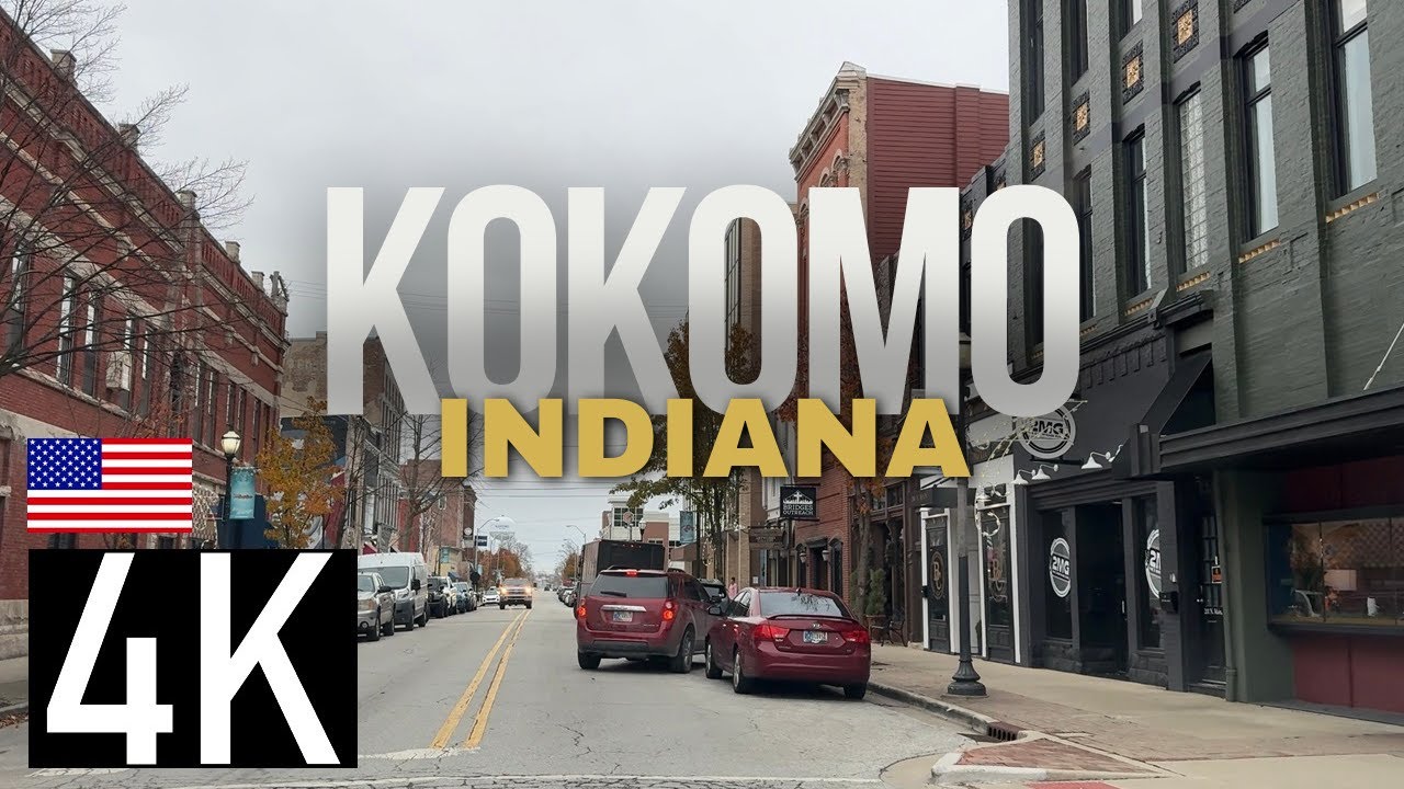 Driving in Kokomo, Indiana in 4K - Downtown Kokomo - Indiana