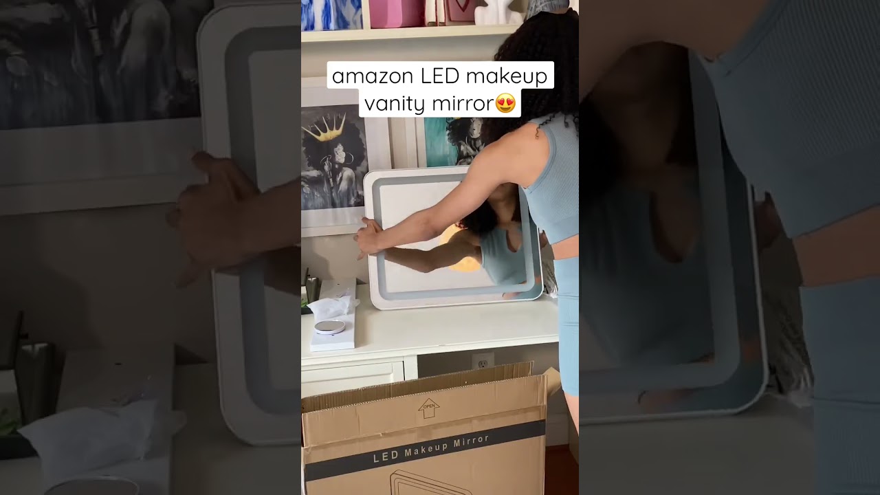 you NEED this amazon LED makeup vanity mirror😍#shorts