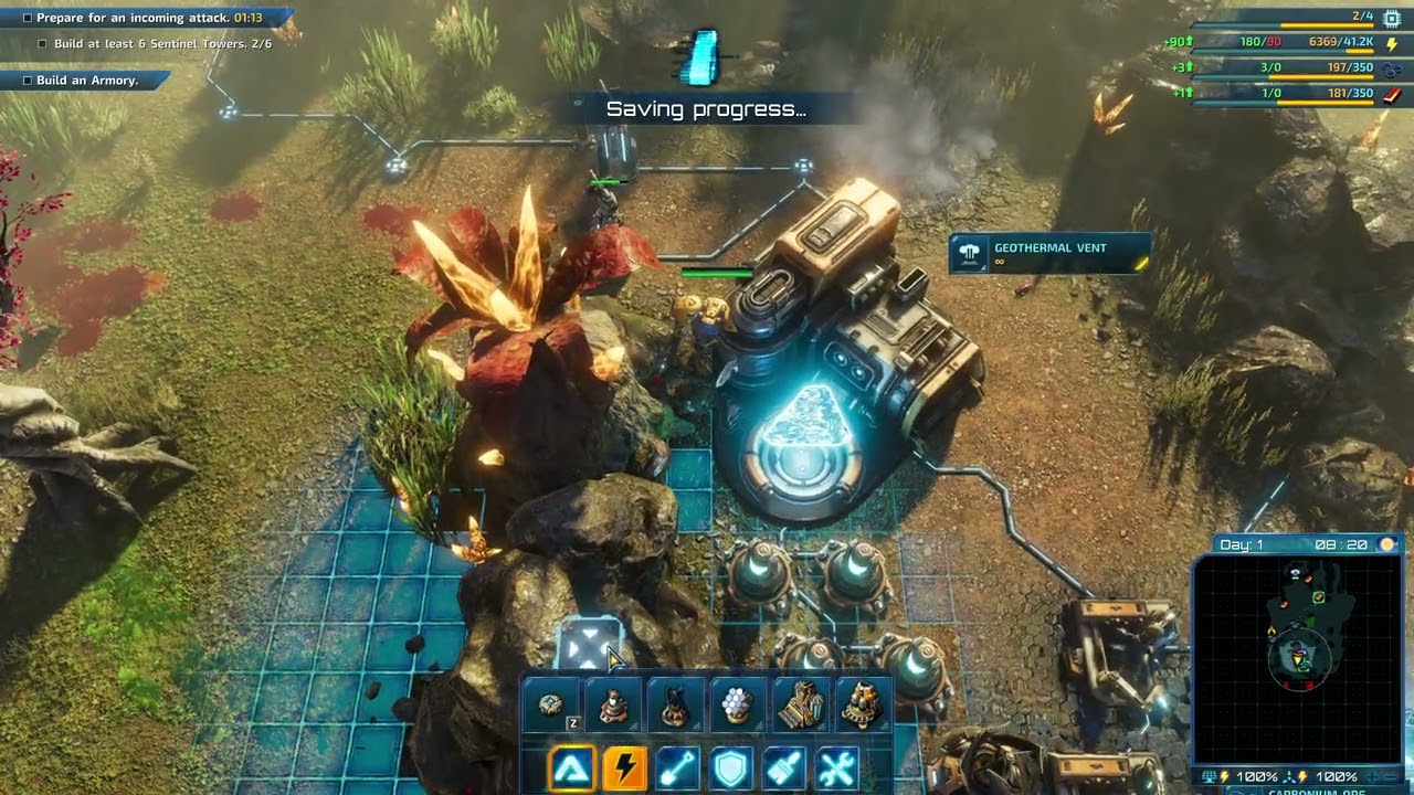 I tried a bit the free weekend of Riftbreaker | 1440p NO commentary |