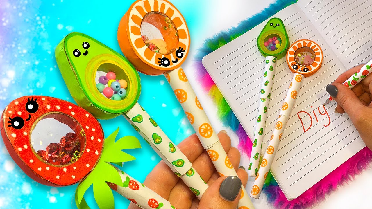 DIY Pen Decoration | Back to School Supplies | Paper Crafts | Декор РУЧЕК Канцелярия своими руками