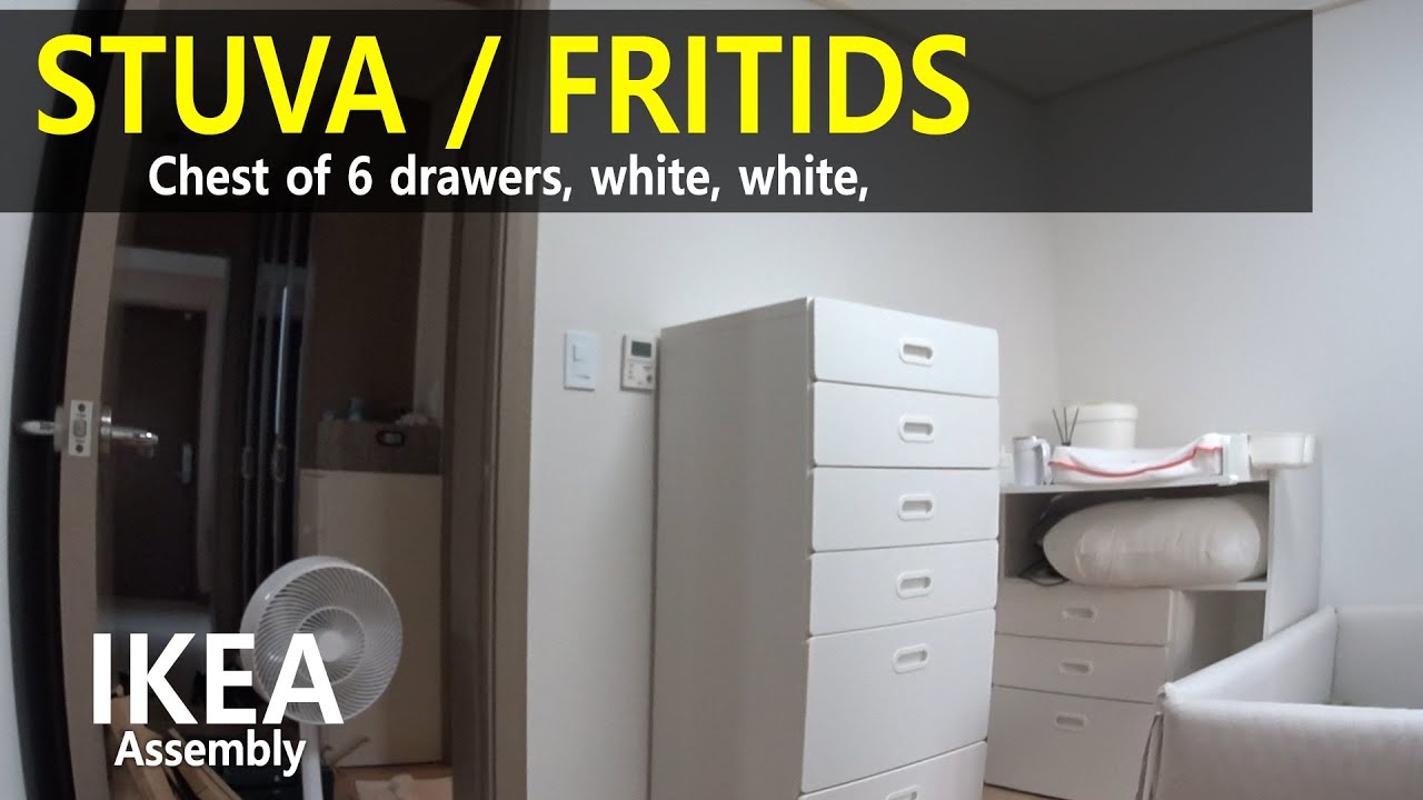 How to Assemble - IKEA 이케아 STUVA 스투바 / FRITIDS 프리티스 6칸서랍장, 화이트, 조립가이드