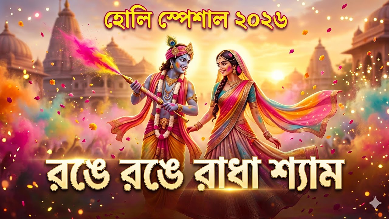 হোলি স্পেশাল গান|রঙে রঙে রাধা শ্যাম|Happy Holi song 2026 #holispecial #viral #holi2026 #radhakrishna