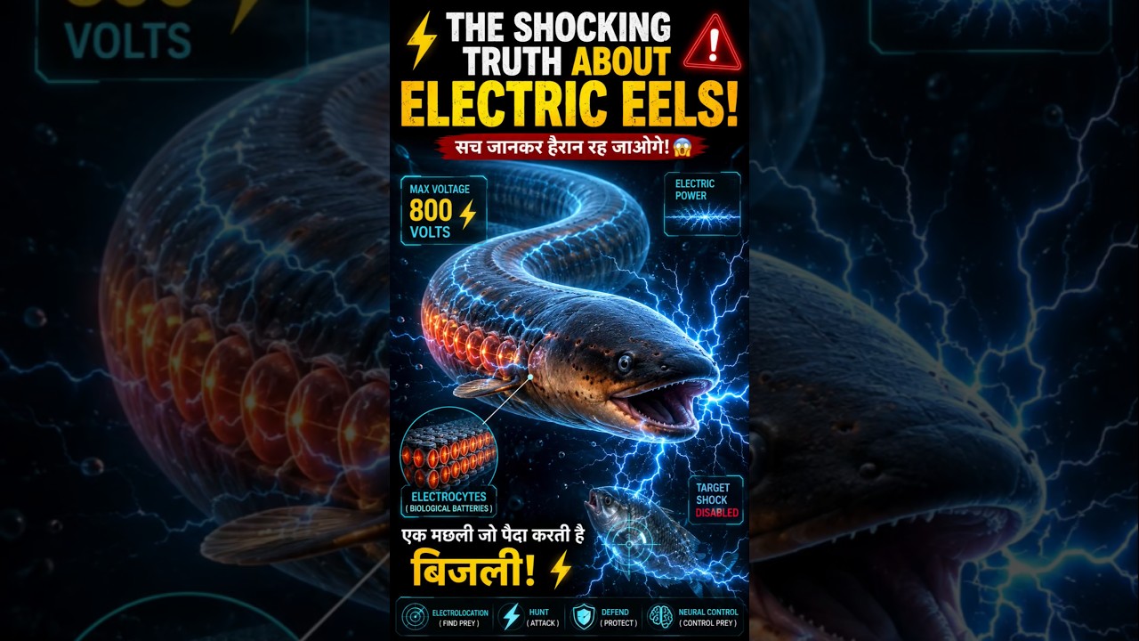 ⚡ The Shocking Truth About Electric Eels! 🐟 | Amazing Electric Eel Facts That Will Blow Your Mind!