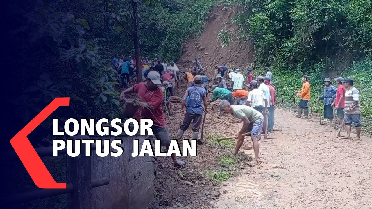 Longsor Putus Akses Jalan Alternatif Antar Kabupaten