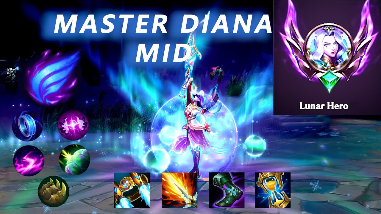 🌙 LUNAR HERO DIANA MONTAGE | OTP DIANA MID 🌙
