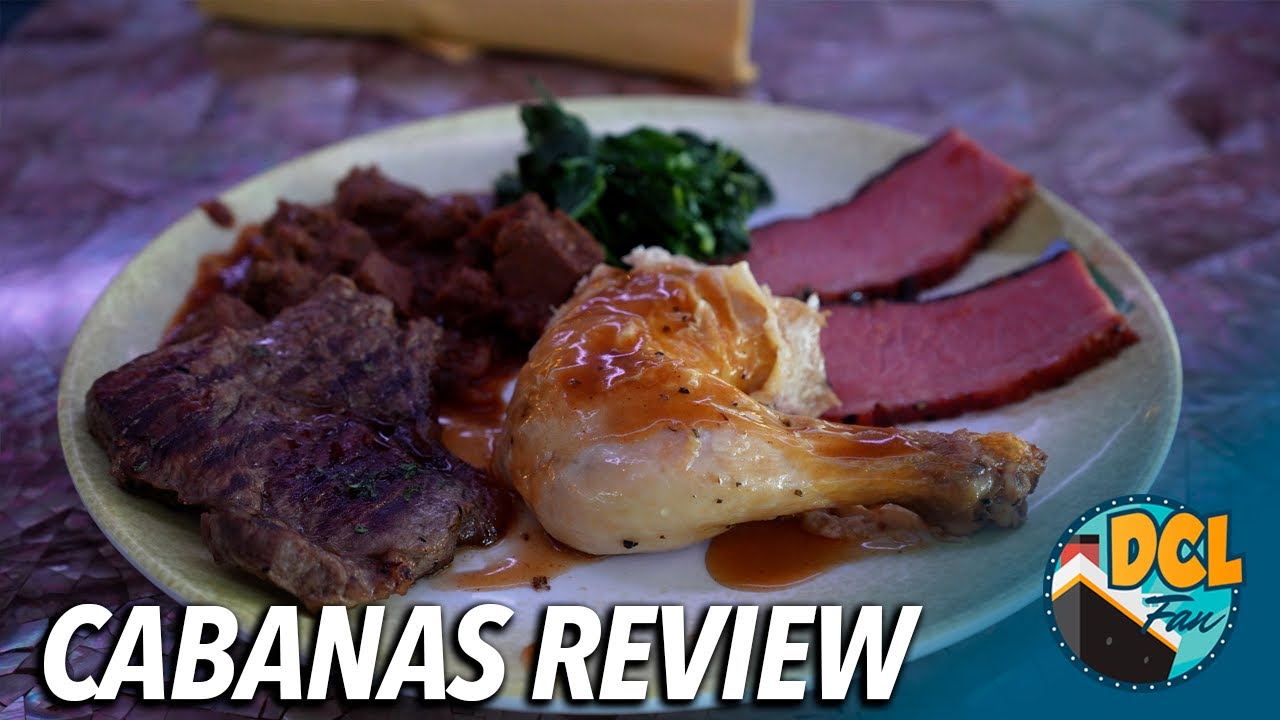 Cabanas Dining Review on The Disney Fantasy - Pete is very surprised!