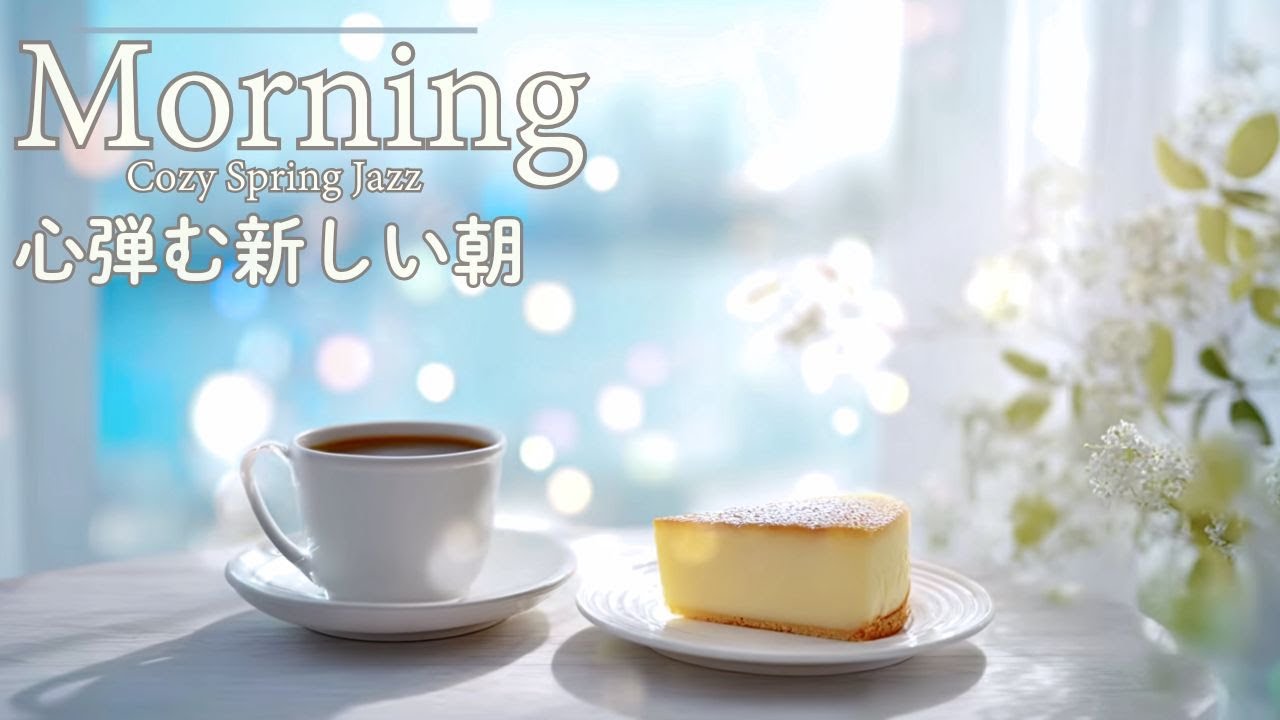 【朝カフェ｜ジャズ】心晴れやかな朝の余白｜やさしく始まる時間 Morning Cafe | Jazz-A Bright & Gentle Morning Space