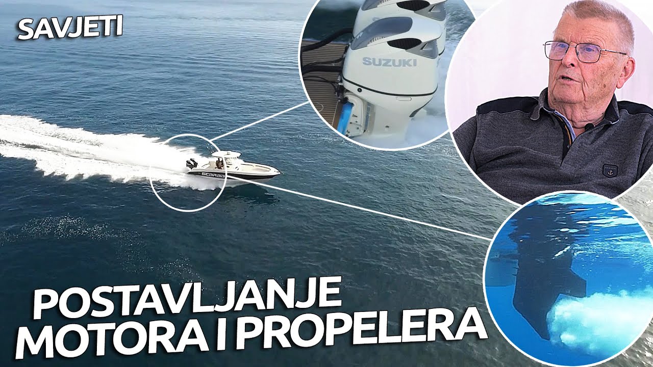 Postavljanje vanbrodskog motora i propelera