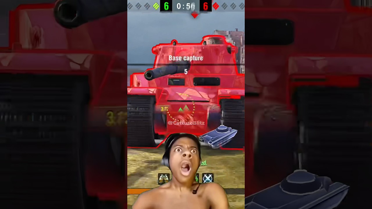 1vs1 Against Unreleased TYPE 5 HEAVY 🇯🇵 | #worldoftanksblitz #wotblitz #shorts #танки